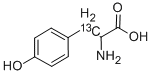 DL-TYROSINE-BETA-13C Structure