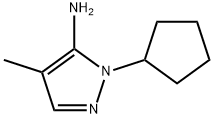 2-CYCLOPENTYL-4-METHYL-2H-PYRAZOL-3-YLAMINE Structure