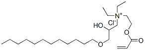 [3-(dodecyloxy)-2-hydroxypropyl]diethyl[2-[(1-oxoallyl)oxy]ethyl]ammonium chloride Structure