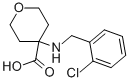 4-[[(2-CHLOROPHENYL)METHYL]AMINO]TETRAHYDRO-2H-PYRAN-4-CARBOXYLIC ACID Structure