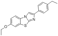 7-ETHOXY-2-(4-ETHYLPHENYL)IMIDAZO[2,1-B]BENZOTHIAZOLE Structure