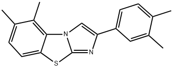 5,6-DIMETHYL-2-(3,4-DIMETHYLPHENYL)IMIDAZO[2,1-B]BENZOTHIAZOLE Structure