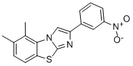 5,6-DIMETHYL-2-(3-NITROPHENYL)IMIDAZO[2,1-B]BENZOTHIAZOLE Structure