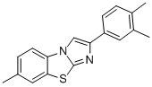 2-(3,4-DIMETHYLPHENYL)-7-METHYLIMIDAZO[2,1-B]BENZOTHIAZOLE Structure