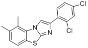 2-(2,4-DICHLOROPHENYL)-5,6-DIMETHYLIMIDAZO[2,1-B]BENZOTHIAZOLE Structure