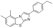 5,6-DIMETHYL-2-(4-ETHYLPHENYL)IMIDAZO[2,1-B]BENZOTHIAZOLE Structure