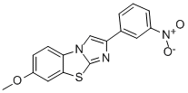 7-METHOXY-2-(3-NITROPHENYL)IMIDAZO[2,1-B]BENZOTHIAZOLE Structure