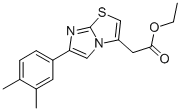 6-(3,4-DIMETHYLPHENYL)IMIDAZO[2,1-B]THIAZOLE-3-ACETIC ACID ETHYL ESTER Structure