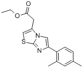 6-(2,4-DIMETHYLPHENYL)IMIDAZO[2,1-B]THIAZOLE-3-ACETIC ACID ETHYL ESTER Structure