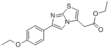 6-(4-ETHOXYPHENYL)IMIDAZO[2,1-B]THIAZOLE-3-ACETIC ACID ETHYL ESTER Structure