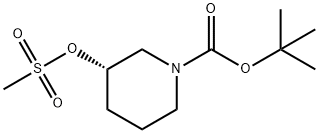 (S)-1-(TERT-BUTOXYCARBONYL)PIPERIDIN-3-YL METHANESULFONATE Structure