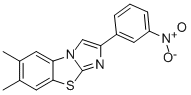 6,7-DIMETHYL-2-(3-NITROPHENYL)IMIDAZO[2,1-B]BENZOTHIAZOLE Structure