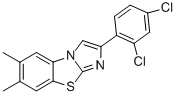 2-(2,4-DICHLOROPHENYL)-6,7-DIMETHYLIMIDAZO[2,1-B]BENZOTHIAZOLE Structure