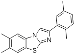 6,7-DIMETHYL-2-(2,5-DIMETHYLPHENYL)IMIDAZO[2,1-B]BENZOTHIAZOLE Structure