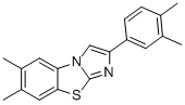 6,7-DIMETHYL-2-(3,4-DIMETHYLPHENYL)IMIDAZO[2,1-B]BENZOTHIAZOLE Structure