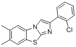 2-(2-CHLOROPHENYL)-6,7-DIMETHYLIMIDAZO[2,1-B]BENZOTHIAZOLE Structure