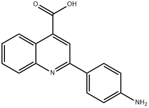 2-(4-AMINO-PHENYL)-QUINOLINE-4-CARBOXYLIC ACID Structure