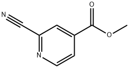 2-CYANO-4-PYRIDINE CARBOXYLIC ACID METHYL ESTER Structure