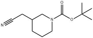 tert-butyl 3-(cyanoMethyl)piperidine-1-carboxylate Structure