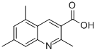 2,5,7-TRIMETHYLQUINOLINE-3-CARBOXYLIC ACID Structure