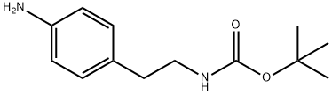 [2-(4-AMINO-PHENYL)-ETHYL]-CARBAMIC ACID TERT-BUTYL ESTER Structure