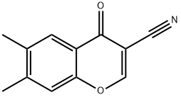 3-CYANO-6,7-DIMETHYLCHROMONE Structure