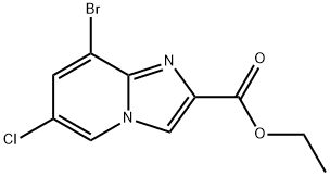 Ethyl 8-bromo-6-chloroimidazo[1,2-a]pyridine-2-carboxylate Structure