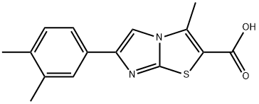 6-(3,4-DIMETHYLPHENYL)-3-METHYLIMIDAZO[2,1-B]THIAZOLE-2-CARBOXYLIC ACID Structure