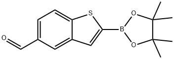 5-FORMYLBENZO[B]THIOPHENE-2-BORONIC ACID PINACOL ESTER Structure