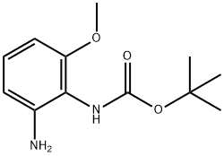 (2-AMINO-6-METHOXY-PHENYL)-CARBAMIC ACID TERT-BUTYL ESTER Structure