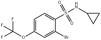 2-bromo-1-(cyclopropylsulfamoyl)-4-trifluoromethoxybenzene Structure