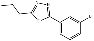 2-(3-Bromophenyl)-5-propyl-1,3,4-oxadiazole Structure