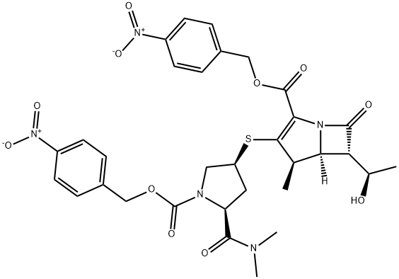 Protected meropenem Structure