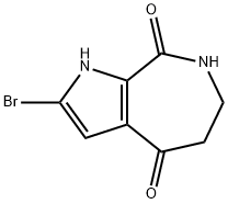 2-BROMO-6,7-DIHYDRO-1H,5H-PYRROLO[2,3-C]AZEPINE-4,8-DIONE Structure