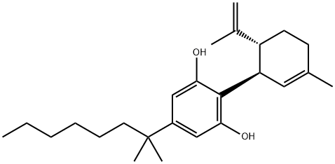 (-)-5'-DMH-CBD Structure