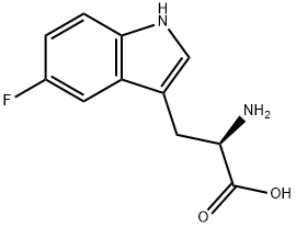 (R)-2-AMINO-3-(5-FLUORO-1H-INDOL-3-YL)-PROPIONIC ACID Structure