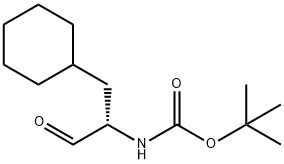 TERT-BUTYL [(1S)-2-CYCLOHEXYL-1-FORMYLETHYL]CARBAMATE Structure