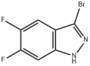 3-BROMO-5,6-DIFLUORO-1H-INDAZOLE Structure