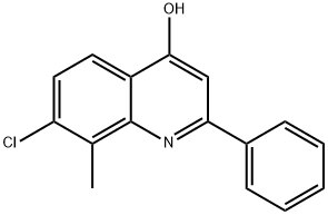 7-CHLORO-8-METHYL-2-PHENYL-4-QUINOLINOL Structure