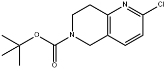 tert-butyl 2-chloro-7,8-dihydro-1,6-naphthyridine-6(5H)-carboxylate Structure