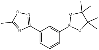 5-Methyl-3-(3-(4,4,5,5-tetramethyl-1,3,2-dioxaborolan-2-yl)phenyl)-1,2,4-oxadiazole Structure