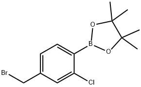 1256360-55-0 2-(4-(Bromomethyl)-2-chlorophenyl)-4,4,5,5-tetramethyl-1,3,2-dioxaborolane