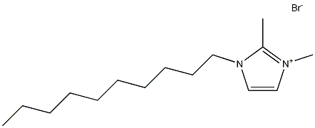 1-decyl-2,3-dimethylimidazolium bromide Structure