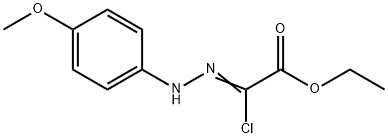 Ethyl 2-chloro-2-(2-(4-methoxyphenyl)hydrazono)acetate Structure