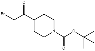 2-bromo-1-(1-Boc-piperidin-4-yl)ethanone Structure