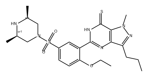 Thioaildenafil Structure