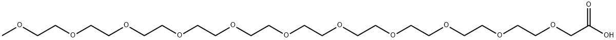 3,6,9,12,15,18,21,24,27,30,33-Undecaoxatetratriacontanoic acid Structure