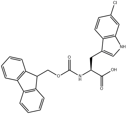 Fmoc-6-chloro L-Tryptophan Structure