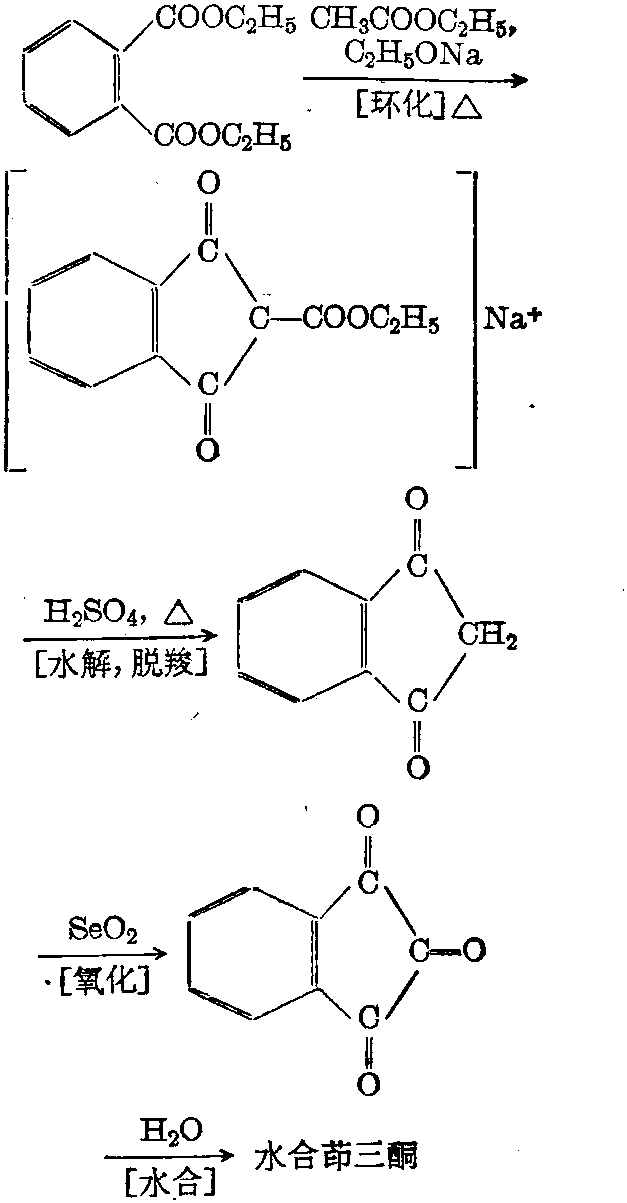 茚二酮制备水合茚三酮