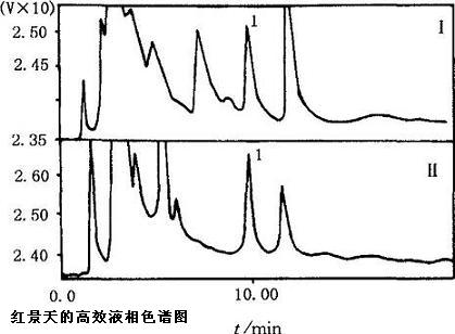 红景天的高效液相色谱图